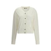 White Merino Wool Cardigan